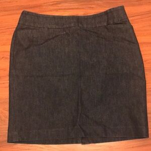 Halogen denim pencil skirt